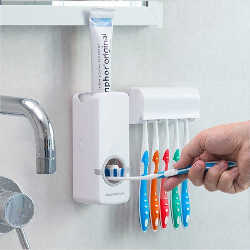 Hol Klokje een schuldeiser Automatische Tandpasta Dispenser met houder